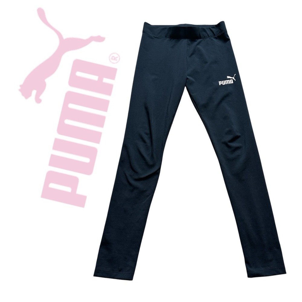 PUMA Girls Kids Black Active Leggings Size 8